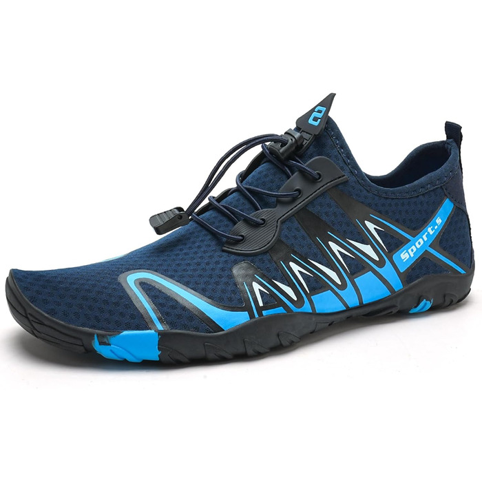 Водні шкарпетки WateLves: дихаючі, нековзні, для плавання та дайвінгу (44 EU, S901 Marineblau)