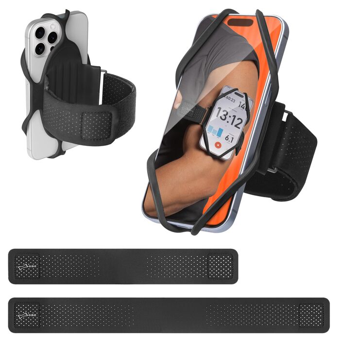 Спортивний браслет Bone Run Tie 3 для бігу, зручний кріплення на руку, силікон, двошаровий, для iPhone 4.7-7.2 дюймів (S & L)