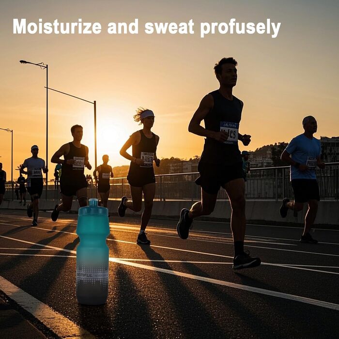 Тримач для напоїв на велосипед Gemful з пляшкою 750мл, BPA-free, для MTB, шосе, 4 шт. (Чорно-білий/Зелено-чорний)