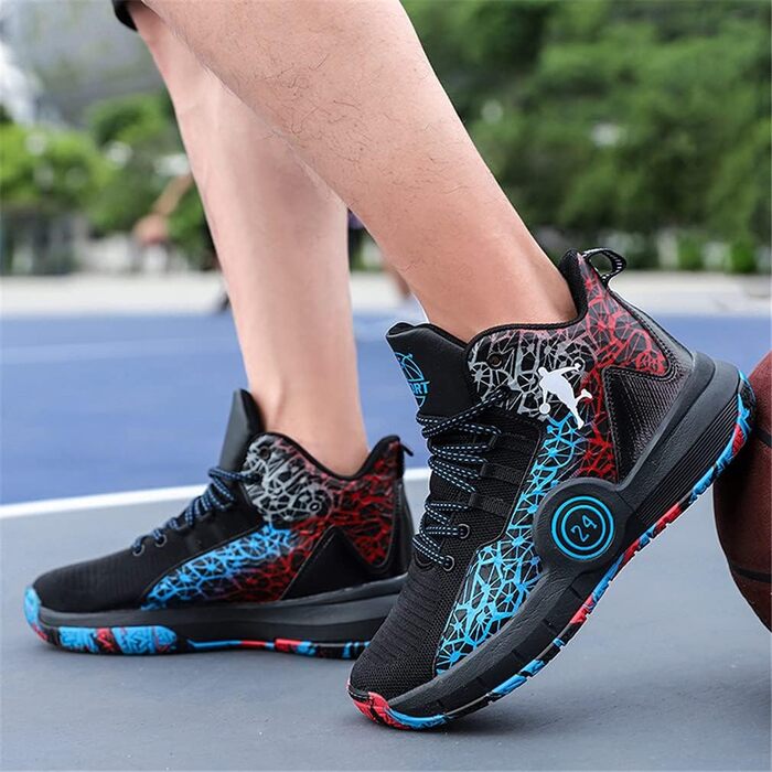 Чоловічі баскетбольні кросівки хай-топ: легкі, з амортизацією, неслизькі, дихаючі, для занять спортом на вулиці та в залі