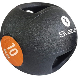 Медичний м'яч Sveltus 10 кг з ручками для фітнесу