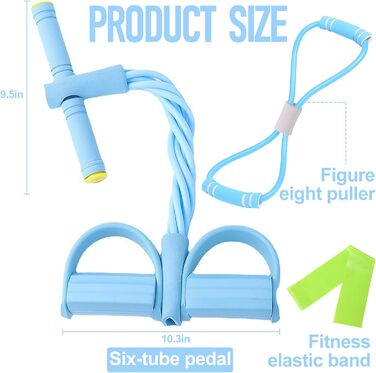 Еластичні фітнес-гумки для тренувань, набір 6 шт. (C)