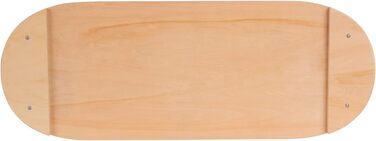 Балансборд дерев'яний для дорослих та дітей: тренування координації, фізіотерапія, серфінг, скейтборд, фітнес, кросфіт, йога. З матом та без. 80x30 см. Натуральне дерево