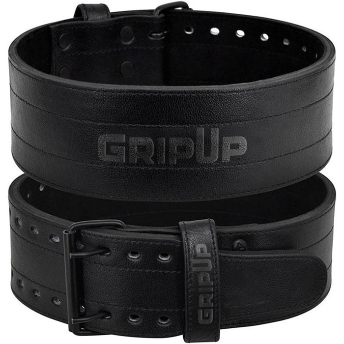 Пояс для важкої атлетики GripUp 10 мм, з натуральної шкіри, 4
