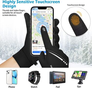 Рукавички для велосипеда зимові, сенсорні, водонепроникні, вітрозахисні. Підходять для катання на велосипеді, гірськолижному спорту, роботи, походів, верхової їзди та альпінізму.