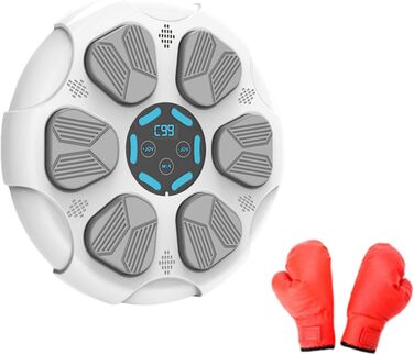Електронна музична бокс-машина kowaku з LED-підсвіткою, Bluetooth, 9 режимами швидкості та рукавичками для дорослих і дітей, настінна