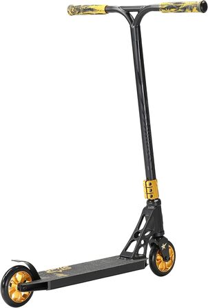 Трюковий самокат STAR SCOOTER Pro Sport 120мм, алюмінієвий, HIC, для дітей від 7 років і дорослих, чорний/золотий