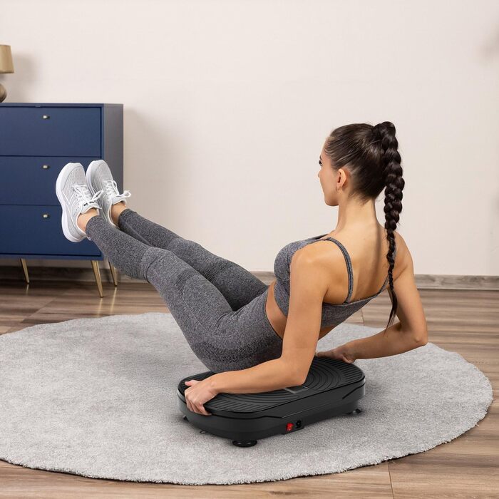 Платформа вібраційна Gymtek XP300 для дому: 99 рівнів, 5 програм, Touchscreen. Для схуднення, спалювання жиру та нарощування м'язів. Чорний колір.