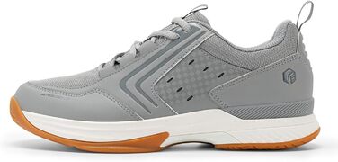 Тенісні кросівки FitVille для чоловіків, широка колодка, спортивні, дихаючі, бадмінтон, фітнес, зручні, снікерси, розмір 40-49, темно-синій, білий (сріблясто-сірий)