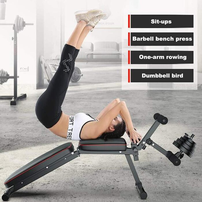 Багатофункціональна лава для тренувань, регульована фітнес-лавка для комплексних тренувань, складана лава для тренувань