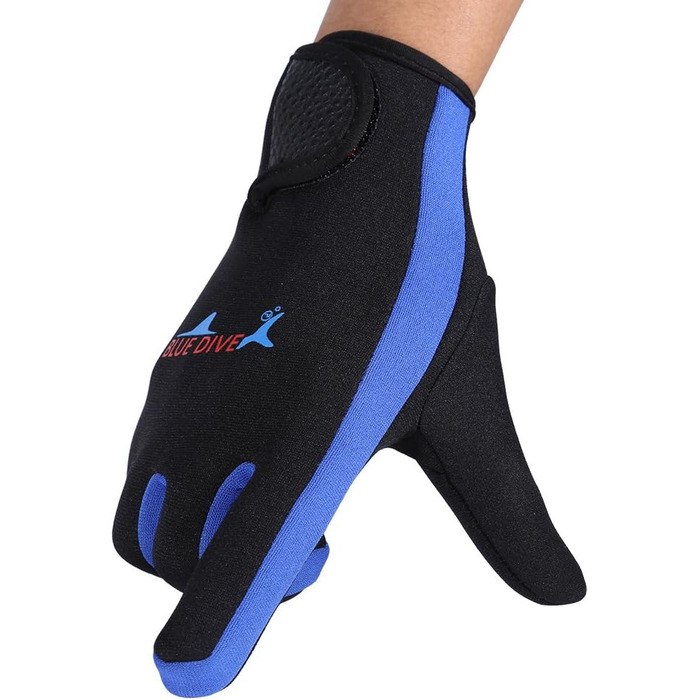 Рукавички для дайвінгу VGEBY з неопрену, для снорклінгу, каякінгу, віндсерфінгу та водного спорту (Чорний, Синій, L, L)