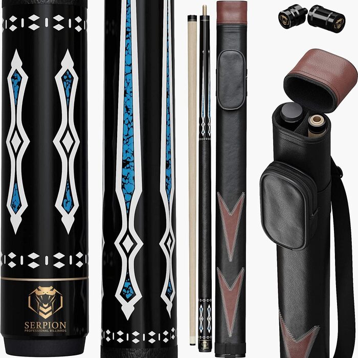 Кю Pool Cue Stick з канадського клена, професійний більярдний кий з чохлом та захисниками суглобів, 20 Oz