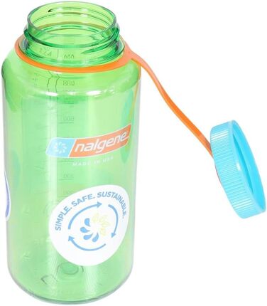 Пляшка для води Nalgene Sustain Tritan 907 мл, BPA-free, 50% перероблений пластик, широка горловина, колір Pear