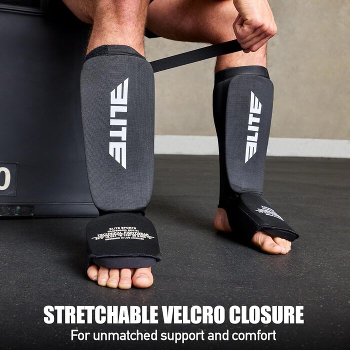 Ш protections захисники для ММА, муай-тай, кікбоксинг: захист гомілки та зап'ястя. Підходять для дорослих, дітей та підлітків. Чорний/білий, розмір S/M