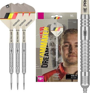 Дротики Target Dimitri Van den Bergh Dream Maker G2 90% вольфрам, Swiss Point, стальні наконечники (21, 23, 25 г)