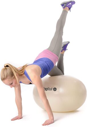 Гімнастичний м'яч PEZZI Eggball MAXAFE 45 см, зелений, сидячий м'яч для фітнесу