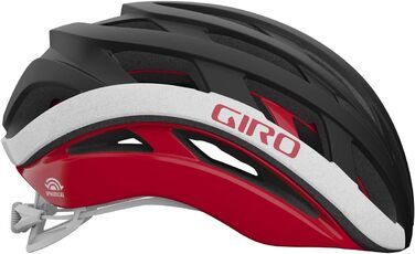 Велосипедний шолом Giro Helios Spherical MIPS чорний/червоний 2025, для шосейних велогонок