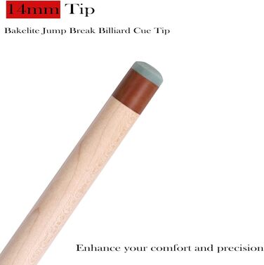 CUEELF Heavy Hitter: Більярдний кий з жорсткою бакелітовою кінцівкою для потужних брейків та легких стрибків, 21 oz, обмотка Zebra Leather, 3 частини