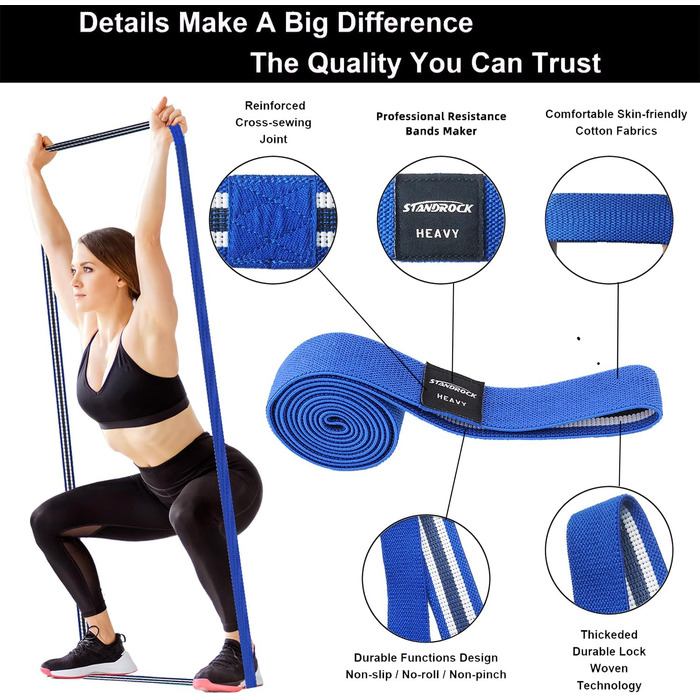 Набір еластичних стрічок для фітнесу, 6 шт. (3 Booty Bands + 3 довгі стрічки), для тренувань всього тіла, рожеві/фіолетові/зелені (зелені, червоні, сині, чорні)