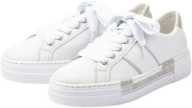 Кросівки жіночі Rieker N4902 білі, 39 EU - зручне взуття для міста