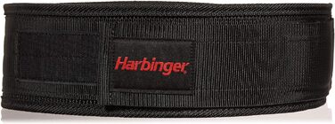 Пояс для важкої атлетики Harbinger нейлоновий, чорний, розмір L, аксесуари для пауерліфтингу, довговічний