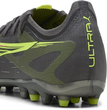 Кросівки футбольні PUMA Ultra 5 Match Mg, 41 EU, Матовий Сріблястий, Жовтий, для унісекс