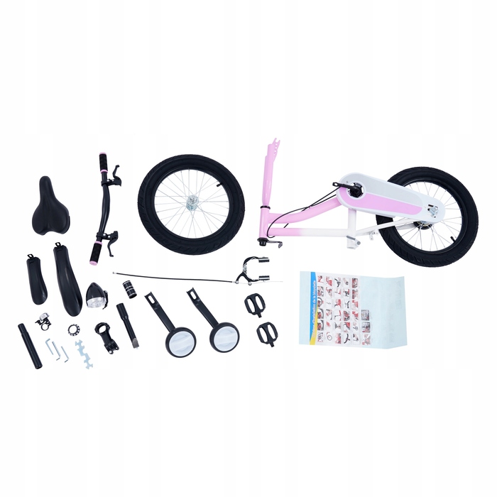 Дитячий велосипед 16 дюймів з підсвіткою та допоміжними колесами