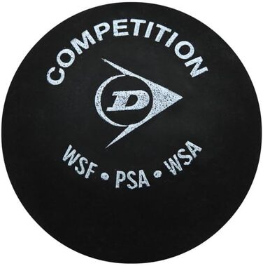 М'ячі для сквошу Dunlop Competition жовті, для початківців і досвідчених, 12 шт.