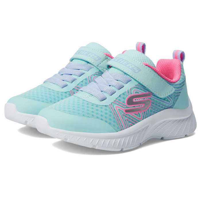 Кросівки Skechers Microspec Bold Delight для дівчаток (31 EU, Аква Роза)