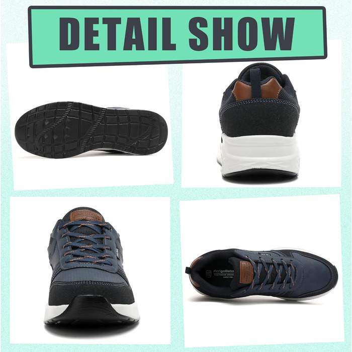 Sneaker TARELO для чоловіків: кросівки з повітряною подушкою, зручні та легкі для занять спортом та відпочинку (зелені, сині, 42 EU)