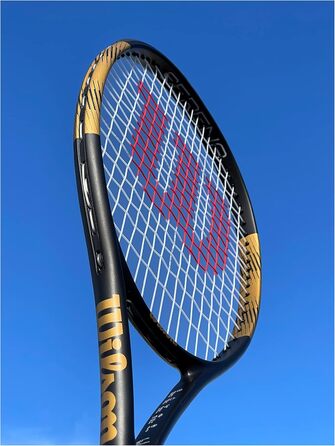 Тенісна ракетка Wilson Serena Elite 103 для дорослих, чорна/золота, розмір ручки 3 (4 3/8 дюйма)