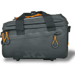 Велосипедна сумка SKS GERMANY Infinity TOPBAG на багажник, водонепроникна, знімний плечовий ремінь, MIK-сумісна, 7 л, чорна