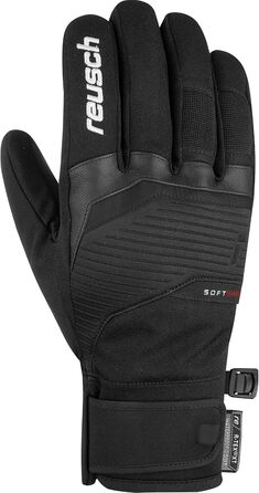Чоловічі зимові рукавички Reusch Venom R-Tex, водонепроникні, дихаючі, утеплені, чорні/білі, розмір 10