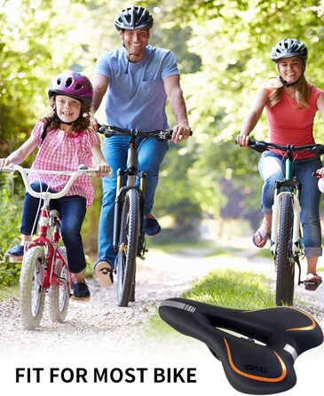 Велосипедне сідло MSDADA Gel MTB: комфортне, ергономічне, водонепроникне для MTB, BMX, шосе, міських велосипедів та спінбіків (чоловіче/жіноче)