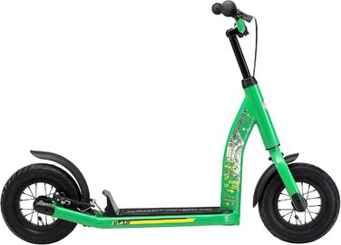 Самокат дитячий STAR SCOOTER City Kick Scooter 10 дюймів, зелений, з повітряними колесами, регульована висота, для дітей від 5 років