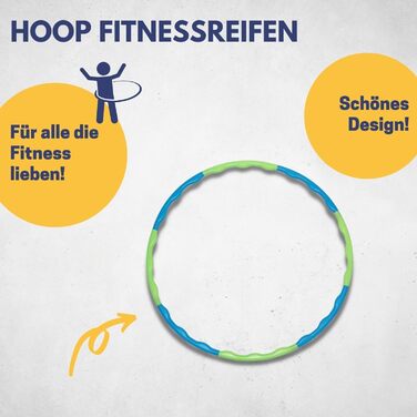 Обруч дитячий BEST SPORTING Hula Hoop Ø 80 см, розбірний (8 частин), для дівчаток та хлопчиків, для ігор та активного відпочинку вдома та на вулиці