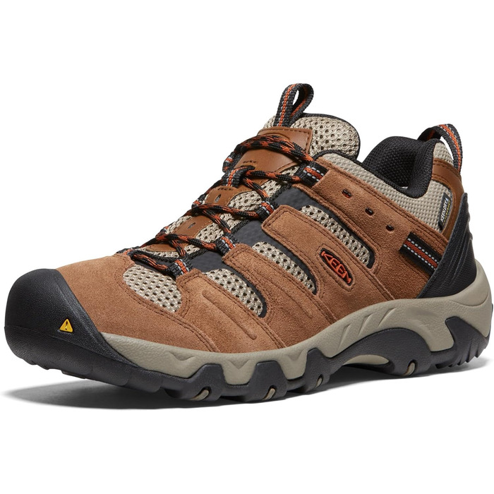 Чоловічі водонепроникні трекінгові черевики KEEN Headout Low Height - Bison Fossil Orange, 45 EU