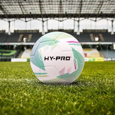Футбольний м'яч Hy-Pro №5 з ПВХ покриттям для тренувань та ігор (Chevron Green)