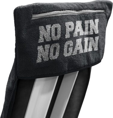 Рушник для фітнесу C.P. Sports: мікрофібра, фіксація, кишеня на блискавці, для тренувань, м'який, великий, 5 кольорів (темно-сірий)