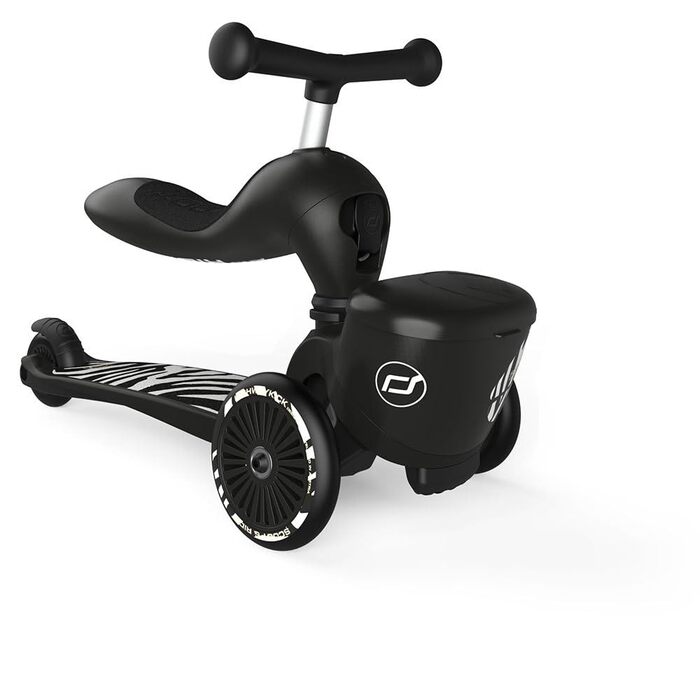 Біговел Scoot & Ride Highwaykick 1 Lifestyle з сидінням та кошиком (зебра)