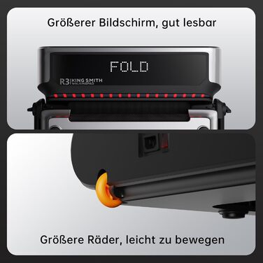 WalkingPad R2/R3 Hybrid+ - Бігова доріжка для дому та офісу, складана, LED-дисплей, App, без монтажу (до 120кг, до 12км/год)