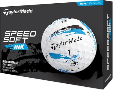 Гольф-м'яч TaylorMade Tm24 Speedsoft, 12 шт, білий/синій