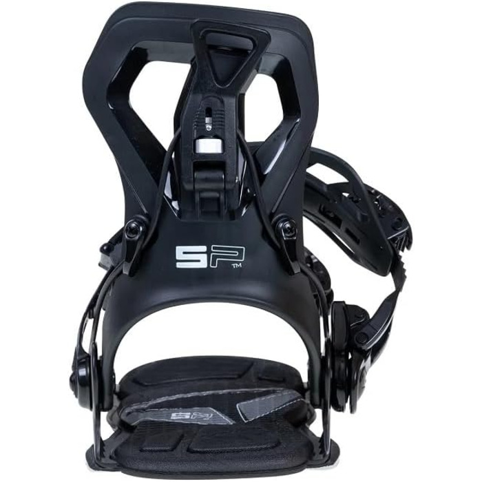 SP Core автоматичні сноуборд-кріплення Flow для жінок та чоловіків. Розміри: 39-41,5 EU. Підходять для фрістайлу та фрірайду. Колір: Gunmetal.