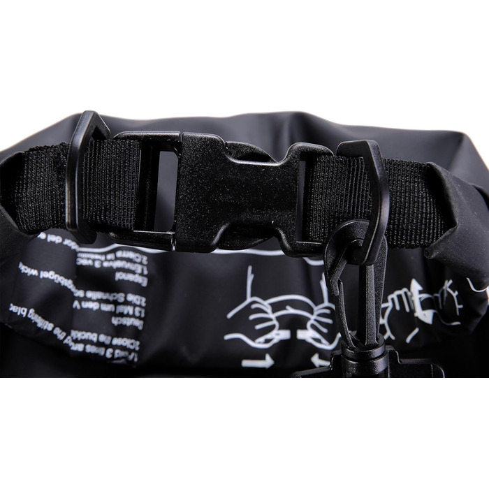 Водонепроникний мішок Cressi Dry Bag 10 LT для дайвінгу, плавання, риболовлі, каякінгу, кемпінгу та сноубордингу, чорний (без блискавки)