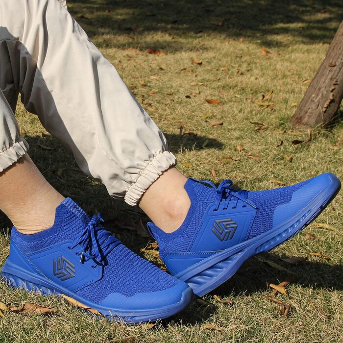 Кросівки Giniros для чоловіків: бігові, спортивні, тенісні, повсякденні. Легкі, дихаючі, для вулиці, фітнесу, джогінгу. Розмір 42 EU, синій колір