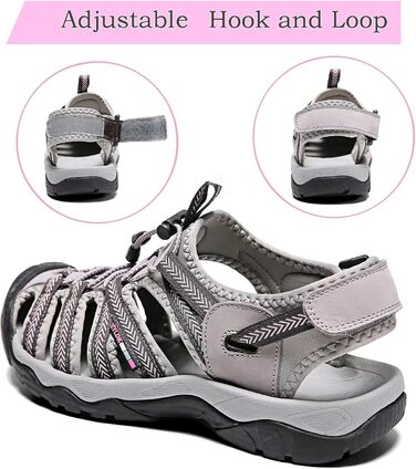 Чоловічі та жіночі шкіряні сандалії: пляжні, трекінгові, для активного відпочинку, літні, пішохідні. Розміри 36-46 (EU 40, сірий 3)