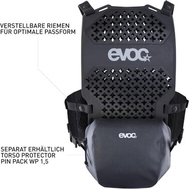 Захисний жилет EVOC TORSO Protector L/XL з грудним і спинним захистом, нова технологія LITESHIELD FLEX, висока гнучкість