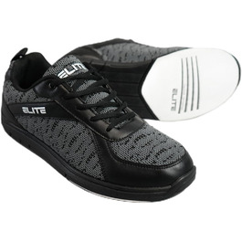 Чоловічі боулінгові черевики ELITE Pinnacle – легкі, універсальні, комфортні, преміум-якість, сірі, камуфляжні, 48 EU, 47.5 EU, широкі, чорні, сірі