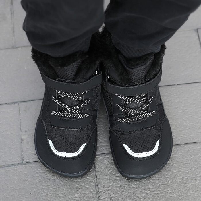 Дитячі зимові балетки Kinder: теплі, непромокаючі, для активного відпочинку та трекінгу, EU25-36, чорний