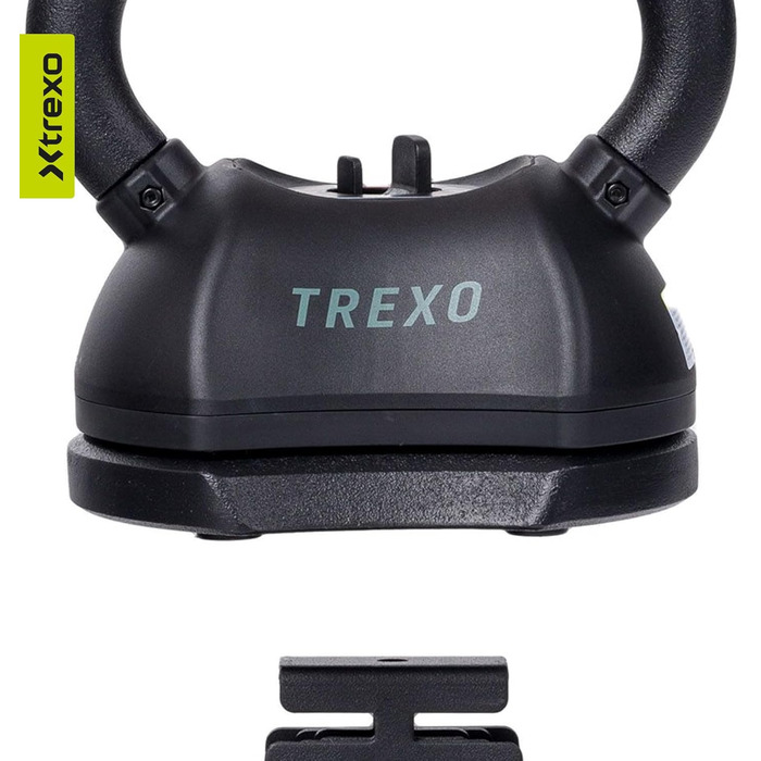 Кетлбел XTREXO регульований, зміна ваги 4/7/9/11/14 кг, чавунний, для CrossFit, професійний